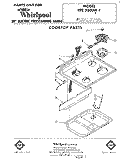 COOKTOP Diagram and Parts List for RFE3000W1  Whirlpool Range