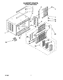 CABINET Diagram and Parts List for BPAC1230AS0  KitchenAid Air Conditioner