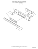 CONTROL PANEL PARTS Diagram and Parts List for YKDSS907SS04  KitchenAid Range