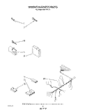 WIRING HARNESS Diagram and Parts List for DU8116XT3  Whirlpool Dishwasher