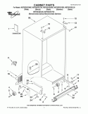 CABINET PARTS Diagram and Parts List for WSF26D3EXS00  Whirlpool Refrigerator