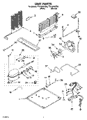 UNIT PARTS Diagram and Parts List for TT21AKXKQ05  Whirlpool Refrigerator