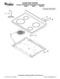 COOKTOP PARTS Diagram and Parts List for YWFE510S0AW0  Whirlpool Range