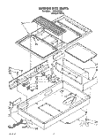 Part Location Diagram of 4321186 Whirlpool FRAME-MOD