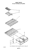 SHELF Diagram and Parts List for ET16JKXWG00  Whirlpool Refrigerator