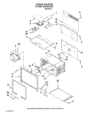 OVEN PARTS Diagram and Parts List for KDRS463VSS03  KitchenAid Range