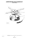 LOWER WASHARM AND STRAINER Diagram and Parts List for KUDB210S1  KitchenAid Dishwasher