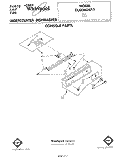 CONSOLE Diagram and Parts List for DU3040XP1  Whirlpool Dishwasher