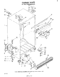 CABINET Diagram and Parts List for EB19MKXLWR0  Whirlpool Refrigerator