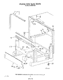 FRAME AND TANK Diagram and Parts List for KUDB210S1  KitchenAid Dishwasher
