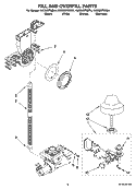 FILL AND OVERFILL PARTS Diagram and Parts List for KUDS03FSSS4  KitchenAid Dishwasher