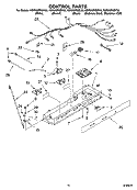 CONTROL PARTS Diagram and Parts List for KSRI25FNSS00  KitchenAid Refrigerator