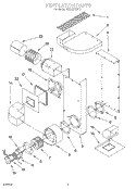 VENTILATION, LITERATURE Diagram and Parts List for RS373PXWT1  Whirlpool Range