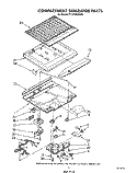 COMPARTMENT SEPARATOR Diagram and Parts List for TT16CKXWW01  Whirlpool Refrigerator