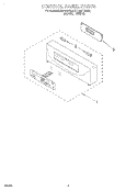 CONTROL PANEL, LITERATURE Diagram and Parts List for KEBI101DBL2  KitchenAid Wall Oven
