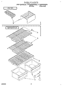 SHELF Diagram and Parts List for TT14DKXBN00  Estate Refrigerator