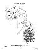 LOWER OVEN, LIT/OPTIONAL Diagram and Parts List for RE963PXPT0  Whirlpool Range