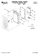 CONTROL PANEL PARTS Diagram and Parts List for MH1141XMB3  Whirlpool Microwave