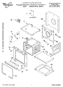 LOWER OVEN, LITERATURE Diagram and Parts List for RBD245PDT11  Whirlpool Wall Oven