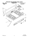 Part Location Diagram of 4371952 Whirlpool GRATE-BRNR