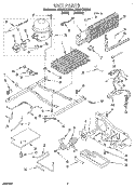 UNIT Diagram and Parts List for ET22PKXEN00  Whirlpool Refrigerator