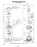 304599 PUMP AND MOTOR Diagram and Parts List for DU9700XR0  Whirlpool Dishwasher