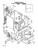 SECTION Diagram and Parts List for LEC6646AN0  Whirlpool Dryer