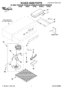 RANGE HOOD PARTS Diagram and Parts List for RH2330XJQ0  Whirlpool Range Hood