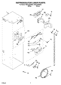 REFRIGERATOR LINER PARTS Diagram and Parts List for KSSO48QMW00  KitchenAid Refrigerator