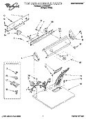 SECTION Diagram and Parts List for LET5624BQ1  Whirlpool Dryer