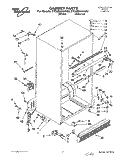 CABINET Diagram and Parts List for ET22DKXAN02  Whirlpool Refrigerator