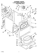 Part Location Diagram of 8536933 Whirlpool Door Handle - White