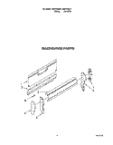 BACKGUARD Diagram and Parts List for FGP315BW1  Roper Range