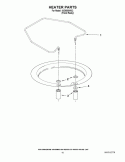 HEATER PARTS Diagram and Parts List for IUD9500WX2  Whirlpool Dishwasher