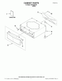CABINET PARTS Diagram and Parts List for XHP1000XW0  Whirlpool Laundry Accessories