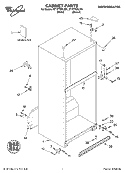 CABINET, LITERATURE Diagram and Parts List for ET1FTEXLT01  Whirlpool Refrigerator