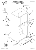 CABINET PARTS Diagram and Parts List for ET8FTKXKQ04  Whirlpool Refrigerator