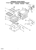 INTERNAL OVEN PARTS Diagram and Parts List for KESA907PBL02  KitchenAid Range