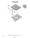 DISHRACK Diagram and Parts List for DU5000XW0  Whirlpool Dishwasher
