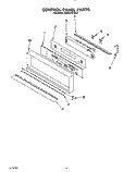 CONTROL PANEL, LIT/OPTIONAL Diagram and Parts List for KEBS276YBL1  KitchenAid Wall Oven