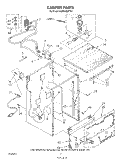 CABINET Diagram and Parts List for GDP8700XTN1  Whirlpool Dishwasher
