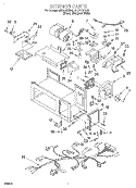 INTERIOR Diagram and Parts List for MH9115XEQ0  Whirlpool Microwave