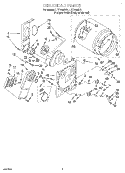 SECTION Diagram and Parts List for LET7848DZ1  Whirlpool Dryer
