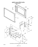 DOOR AND LATCH Diagram and Parts List for RM778PXT1  Whirlpool Microwave Oven Combo