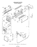 ICE MAKER , LIT/OPTIONAL Diagram and Parts List for ET20GMXTF01  Whirlpool Refrigerator
