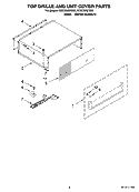 TOP GRILLE AND UNIT COVER PARTS Diagram and Parts List for KSSO36QTX02  KitchenAid Refrigerator