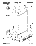 CABINET, LITERATURE Diagram and Parts List for SS22AEXHW00  Whirlpool Refrigerator