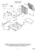 SECTION Diagram and Parts List for AD25TJ1  Whirlpool Dehumidifier