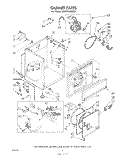 CABINET Diagram and Parts List for LG5791XMW0  Whirlpool Dryer