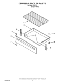 DRAWER & BROILER PARTS Diagram and Parts List for IVE30101  Inglis Range